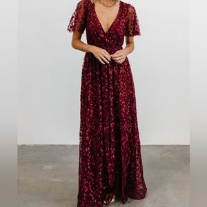 NWOT Baltic Born Marseille dress in Mulberry